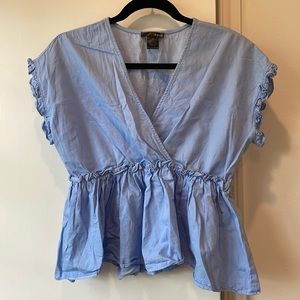 Aqua peplum style top